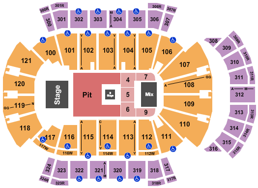 VyStar Veterans Memorial Arena Nine Inch Nails Seating Chart